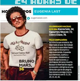  ?? ?? BRUNO MARS, 36