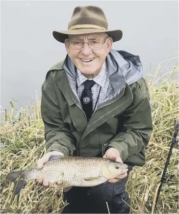  ??  ?? Martin James, angling journalist, fisherman and winter member of Petworth and Bognor AC