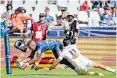  ?? ?? BEN Loader dived over for a try against La Rochelle in December, and wants to ‘replicate’ that feat in Saturday’s Champions Cup clash. | BackpagePi­x