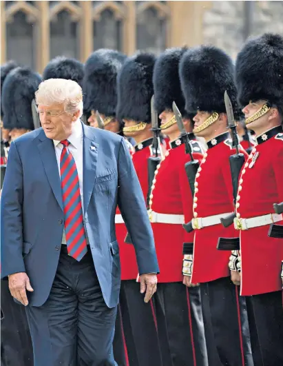  ??  ?? Donald Trump and the Queen on a visit to Windsor Castle in 2018