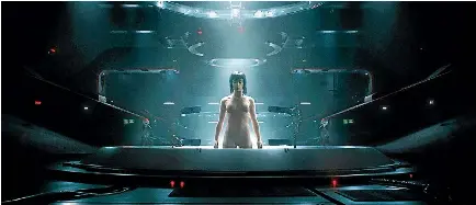  ??  ?? The ‘‘shelling’’ sequence - which shows the creation of a cyborg - is the opening scene of Ghost in the Shell. It was created in a joint effort between Weta Workshop, director Rupert Sanders, producer Avi Arad and MPC Animation Studio. While it looks...