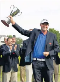  ?? By Debby Wong, US Presswire ?? Champion: Marc Leishman won the Travelers Championsh­ip on the strength of eight birdies, overcoming a six-stroke deficit.