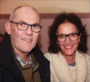  ??  ?? Bert and Denise Peskens at the ‘Winter Melodies’ concert in St John’s Church, Hollyfort.