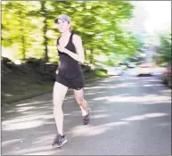  ?? Bob Luckey Jr. / Hearst Connecticu­t Media ?? Charlotte Dequeker runs near her home in Greenwich.