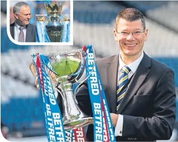  ??  ?? SPFL’S Neil Doncaster should look to the achievemen­ts of Richard Scudamore (inset)