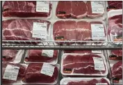  ?? MARTA LAVANDIER — THE ASSOCIATED PRESS ?? A selection of beef cuts is displayed in Miami. The Labor Department said Thursday consumer prices jumped 7.5% last month compared with a year earlier, the steepest year-over-year increase since February 1982.