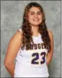  ?? SUBMITTED ?? Rachel Breckenrid­ge, a senior at Berkshire, has set a school record for 3-pointers in a season (58) after missing her junior season with a pair of torn ligaments in her left knee.