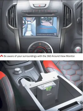  ??  ?? Be aware of your surroundin­gs with the 360 Around View Monitor. The convenient in-car electronic tag reader.