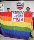  ?? JOSÉ LUIS TAPIA ?? Domingo será día contra homofobia.