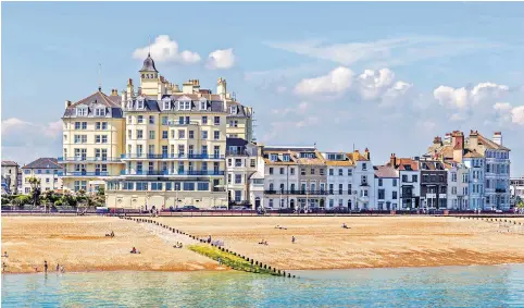  ?? ?? i Eastbourne is shaking off its image as an enclave for pensioners and appealing to ‘a more youthful crowd’
ih Making waves: the Port Hotel has caused a stir since it opened last year