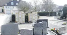  ?? FOTO: BAUCH ?? Auf dem Friedhof Lippach soll es eine dritte Urnenstele geben