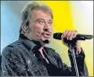  ??  ?? Johnny Hallyday sur la scène du Zénith à Paris, le 25 septembre 2009.