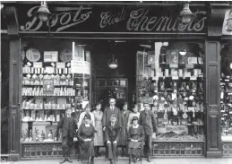  ?? ?? Early days: Staff at the Hartlepool branch of Boots in 1924