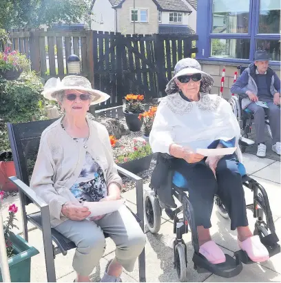  ??  ?? Heading out Residents enjoy some fun in the sun