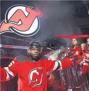  ?? NOAH K. MURRAY AP ?? With his trade to the New Jersey Devils, P.K. Subban joins a club stacked with offensive talents, including left-winger Taylor Hall and Jack Hughes, the No. 1 overall pick at this year’s draft.