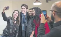  ?? PAUL CHIASSON THE CANADIAN PRESS ?? Prime Minister Justin Trudeau campaigned for candidate Rachel Bendayan to restore to his party a former Liberal stronghold.