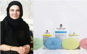  ??  ?? Fatma just launched the first Harrogate Sulphur Soap showroom in Cyberjaya and she is working on launching the brand’s official retail website. — Harrogate Sulphur Soap Malaysia