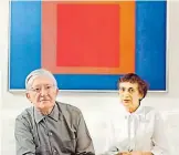  ?? FOTO CORTESÍA DIVELY VALDEZ ?? Josef Albers y Anneliese Fleischman­n.