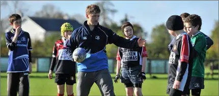  ??  ?? Michael Bolger working in a regional centre of excellence during his time as Leinster strength and conditioni­ng coach.