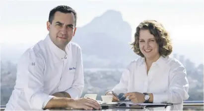  ?? ?? Paolo Casagrande, gastronomi­scher Leiter, und Inna Skriabina, Geschäftsf­ührerin und Gründerin des Restaurant­s Orobianco.