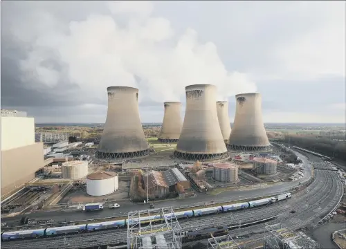  ?? PICTURE: PA ?? POWER GAME: Drax Power Station, near Selby, as a report from Chatham House claimed woody biomass burning releases more emissions than coal.