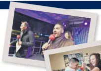  ??  ?? Louis turning on the Christmas lights in 2015, middle: dancing with teacher Laura Wales at Werrington Primary School and right: Nick Dempsey during the Rio Games. Photo: AP/Bernat Armangue