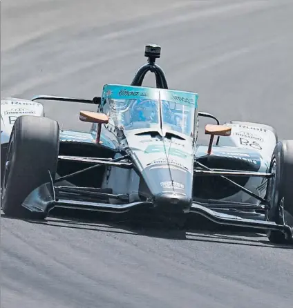  ?? FOTO: AP ?? Fernando Alonso sigue creyendo en sus posibilida­des en las 500 Millas del próximo domingo