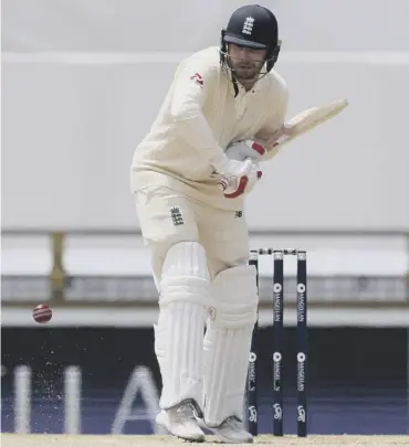  ??  ?? 0 Mark Stoneman in action with the bat on day four of the third Ashes Test at the WACA in Perth.