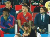  ??  ?? No chance...James Rodriguez had to sit out the England game