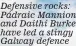  ??  ?? Defensive rocks: Pádraic Mannion and Daithí Burke have led a stingy Galway defence