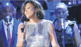  ??  ?? Whitney Houston performs at the pre-Grammy gala in 2011.