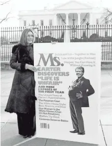  ?? 1977 PHOTO FROM AP ?? Gloria Steinem’s magazine Ms. rated President Carter’s first year in office from a feminist perspectiv­e.