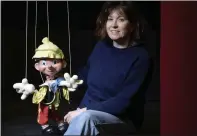  ??  ?? Scottish Mask and Puppet Centre’s Sarah Lee with Pinocchio.