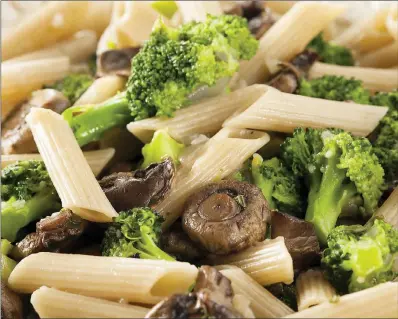  ?? TRIBUNE CONTENT AGENCY ?? This pasta recipe is so versatile that you can use broccoli florets and your favorite mushroom if that is what you prefer.