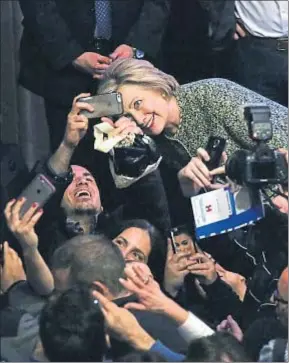  ?? ‘THE WASHINGTON POST’ / GETTY ?? Hillary Clinton, el pasado 11 de abril en Long Island (Nueva York)