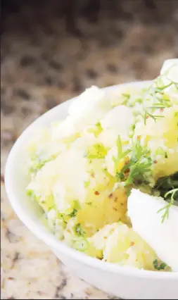  ?? ?? Warm potato salad with mustard d