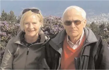  ??  ?? Gwen and Adriaan Boek of Kelowna are famous locally for owning and operating Ducky Down Downquilts on Pandosy Street.