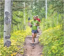  ?? COURTESY MICHAEL CLARK ?? Runners take part in the Ultra Santa Fe in 2016. This year’s race is slated for Sept. 2.