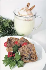  ??  ?? Eggnog and Christmas fruitcake: delicious or disgusting?