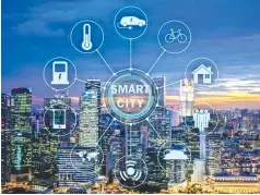  ?? ?? A smart city uses technology to provide services and solve city problems as it improves transport efficiency, accessibil­ity, improve social services as well as promote sustainabi­lity