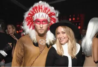  ?? MICHAEL KOVAC/GETTY IMAGES FOR CASAMIGOS TEQUI ?? Actress Hilary Duff and her boyfriend came under fire for their racially insensitiv­e costumes at a Halloween party.