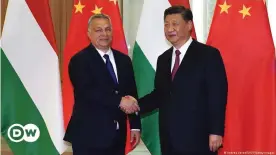  ??  ?? Viktor Orbán (l.) und Chinas Präsident Xi Jinping beim Treffen des "Belt and Road Forums" in Peking, 25.04.2019