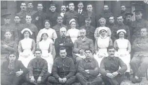  ??  ?? Elmfield Hall was used as a convalesce­nt home for wounded troops during the First World War