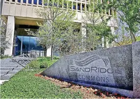  ?? [PHOTO BY CHRIS LANDSBERGE­R, THE OKLAHOMAN] ?? The entrance to the headquarte­rs for SandRidge Energy Inc. in downtown Oklahoma City.