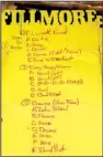  ?? AP/DORIE TURNER ?? This is a set list from The Allman Brothers Band’s 1971 performanc­e at Fillmore East in New York.