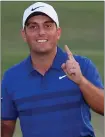  ??  ?? Molinari celebrated a ‘very special 2018’