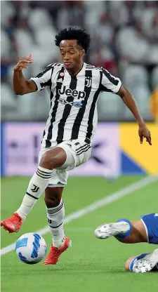  ?? (Getty Images) ?? Velocità
Juan Cuadrado, 33 anni, esterno: ha vinto 5 scudetti e 4 Coppe Italia con la Juventus