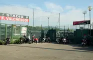  ??  ?? L’ingresso ai campi di calcio della Settignane­se