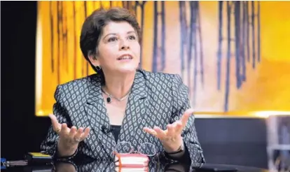  ?? JEFFREY ZAMORA ?? La contralora general, Marta Acosta, hizo un llamado urgente a afrontar el problema fiscal.