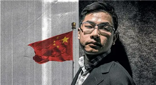  ?? NINE ?? Chinese intelligen­ce operative Wang Liqiang has defected to Australia, and called for the government to urgently protect him.